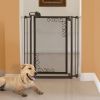 Tall One Touch Metal Mesh Pet Gate